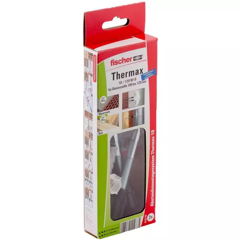 Fischer 512173 termoizolācijas stiprinājumu komplekts (2 gab.)