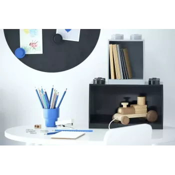 Plaukts Room Copenhagen LEGO Brick 8 Shelf Melns, modulārs displeja plaukts