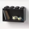 Plaukts Room Copenhagen LEGO Brick 8 Shelf Melns, modulārs displeja plaukts