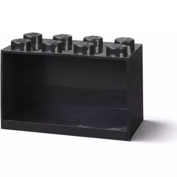 Plaukts Room Copenhagen LEGO Brick 8 Shelf Melns, modulārs displeja plaukts