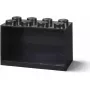 Plaukts Room Copenhagen LEGO Brick 8 Shelf Melns, modulārs displeja plaukts