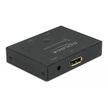 DELOCK DisplayPort 2 - 1 pārslēdzējs - divvirzienu 8K 30Hz