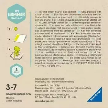 GraviTrax Junior Elements Āmurs Ravensburger 27518 Dzeltens 7 gadi