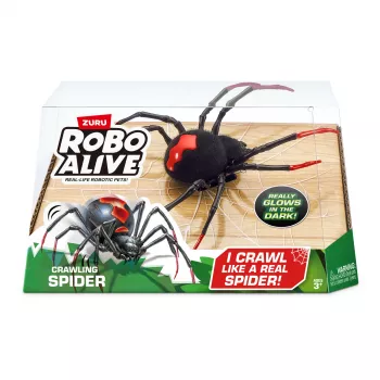 Robo Alive Rāpojošais Zirneklis Tumsā Spīdoša Robota Rotaļlieta ZURU