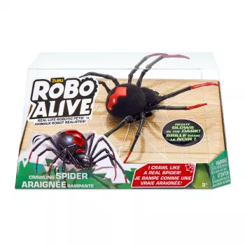 Robo Alive Rāpojošais Zirneklis Tumsā Spīdoša Robota Rotaļlieta ZURU