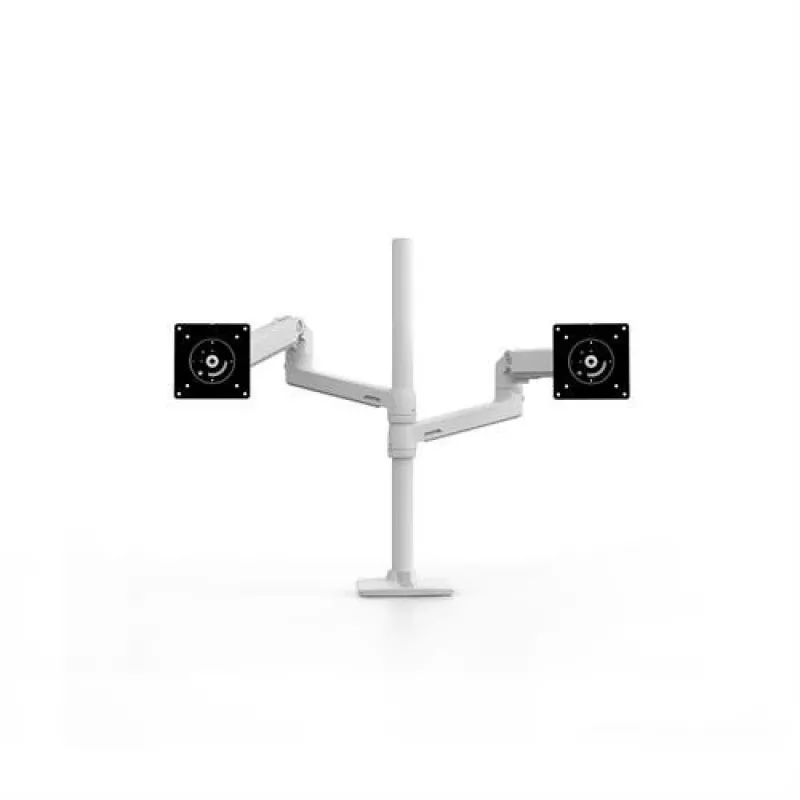 ERGOTRON LX Divkāršā statņa monitors, garā statne (balta)