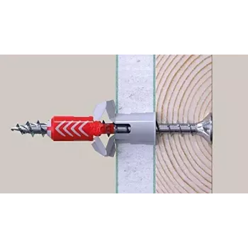Skrūve Fischer 670501 — tērauda koka skrūve 100 mm, 6 mm diametrs, 60 mm vītne, iepakojumā 25 gab.