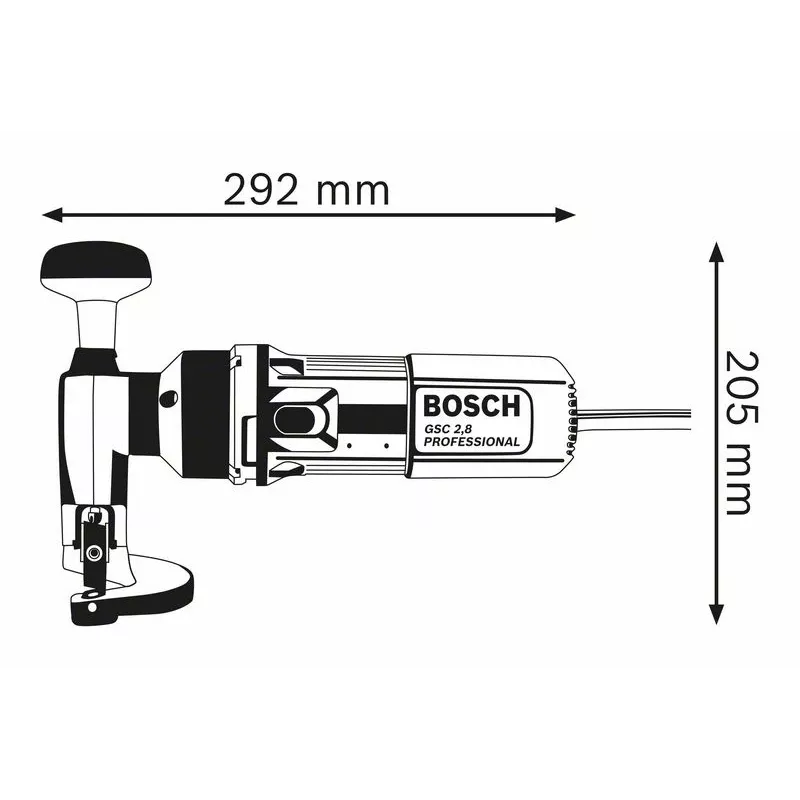 Bosch 0 601 506 103 metāla šķēres/nibbler 2400 sitieni/min 500 W