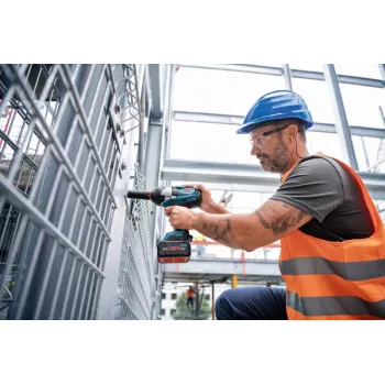 Bosch GDS 18V-1000 Professional Bezvadu Triecienuzgriežņu Atslēga 1750 RPM Melna, Zila, Sarkana