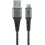 USB kabelis Wentronic 49282 USB 2.0 1 m Micro-USB B USB A Melns Pelēks