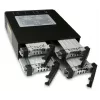 ICY DOCK ToughArmor MB994SP-4SB-1 4 vietu 2,5" SATA savienojumu plate iekšējam 5,25" nodalījumam, bez ieliktņiem, alumīnija, 40 mm ventilators, SATA 6 Gbit/s, melna