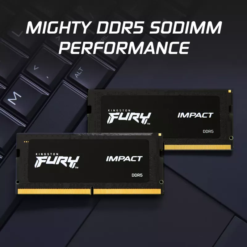 Kingston Technology FURY 32GB 6000MT/s DDR5 CL38 SODIMM (Kit of 2) Impact XMP