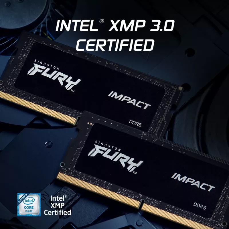 Kingston Technology FURY 32GB 6000MT/s DDR5 CL38 SODIMM (Kit of 2) Impact XMP