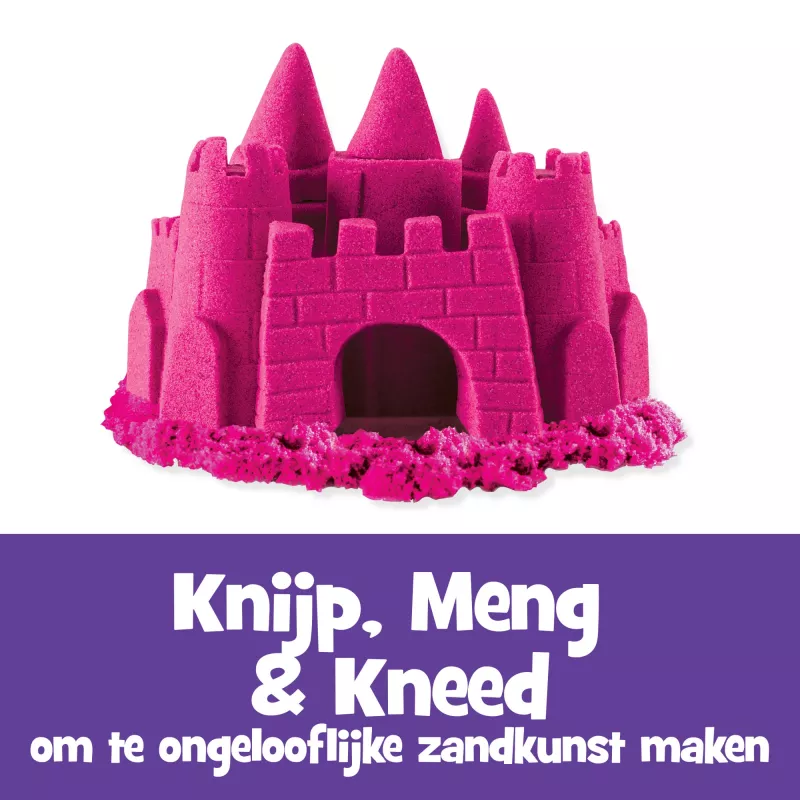 Kinetic Sand rozā maģiskās smiltis 2 lb (907 g) pārlīmējamā maisiņā