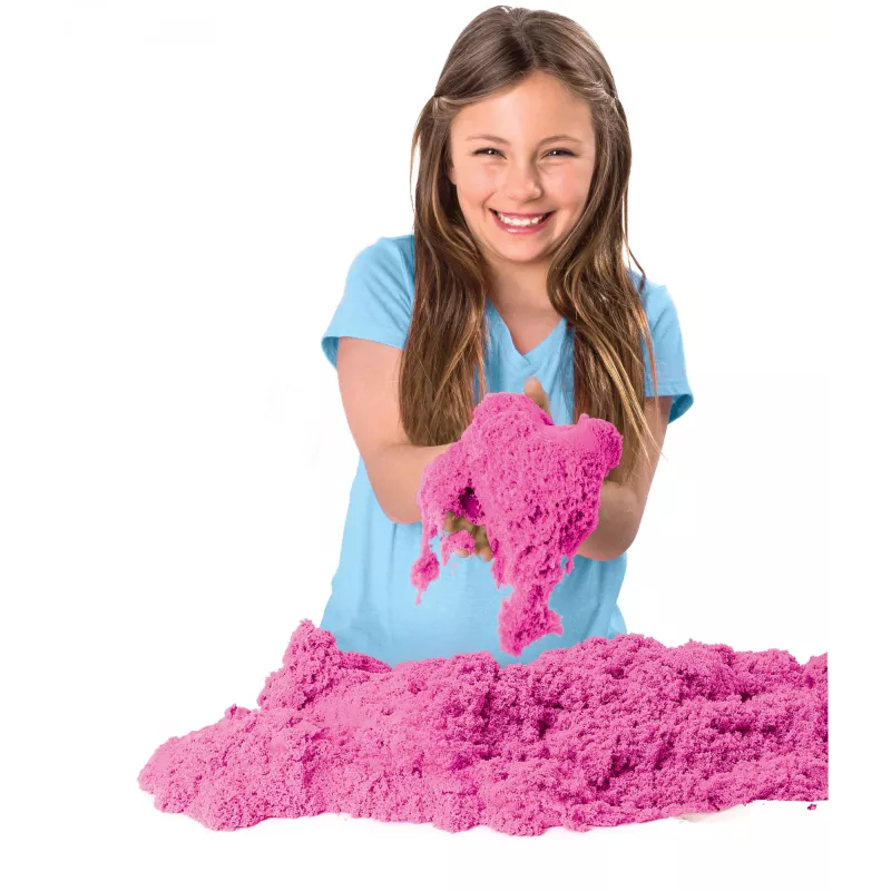 Kinetic Sand rozā maģiskās smiltis 2 lb (907 g) pārlīmējamā maisiņā