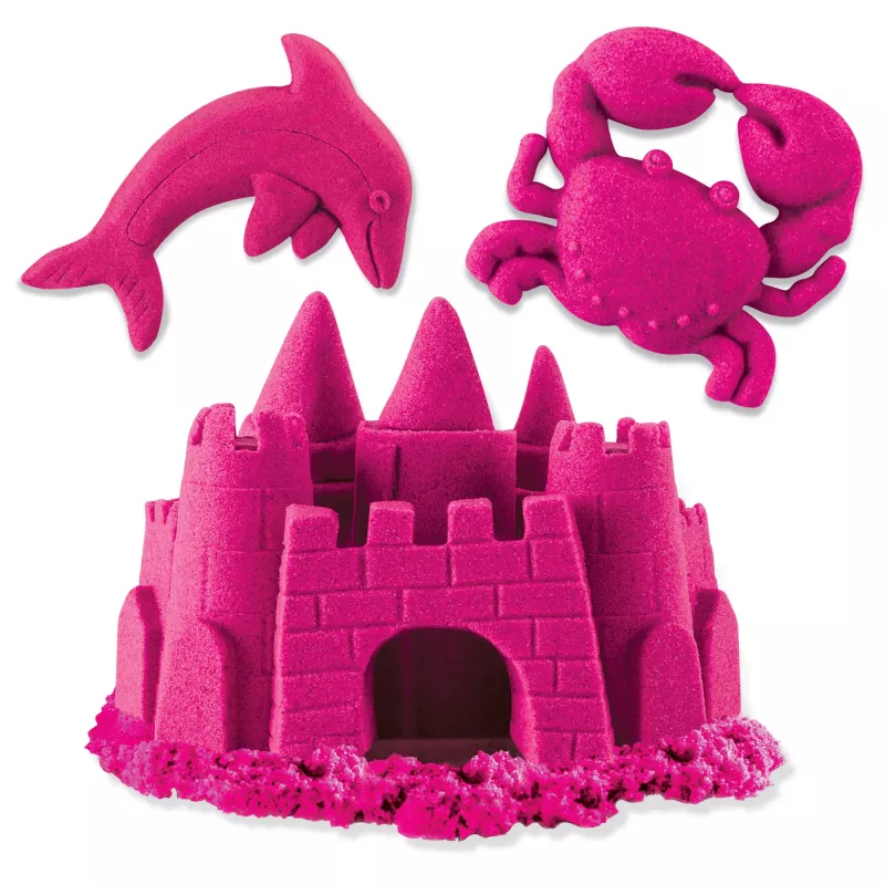 Kinetic Sand rozā maģiskās smiltis 2 lb (907 g) pārlīmējamā maisiņā