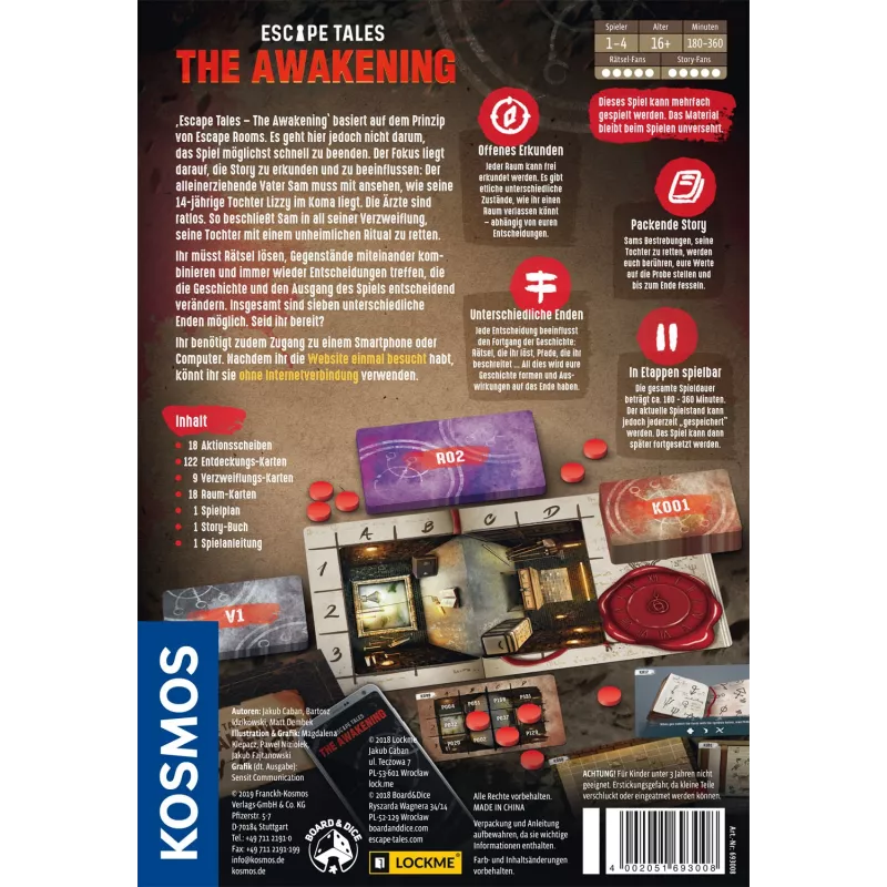 Galda spēle Kosmos Escape Tales: The Awakening