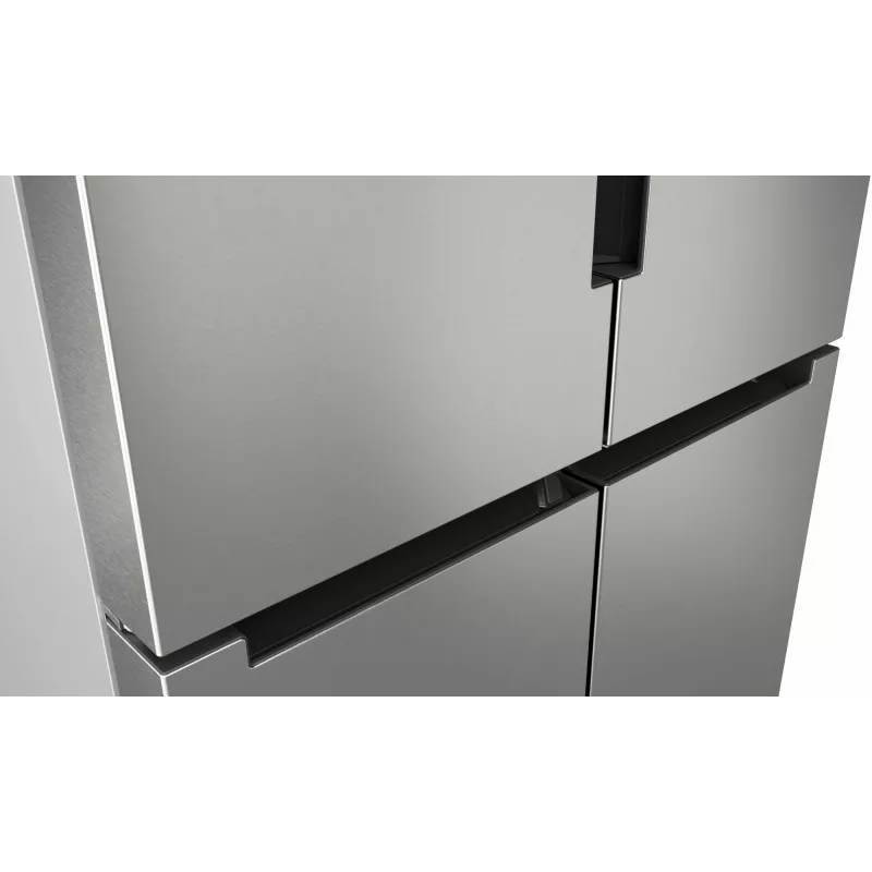Bosch Serie 4 KFN96APEA ledusskapis un saldētava sānu pie sāniem 605 L nerūsējošais tērauds