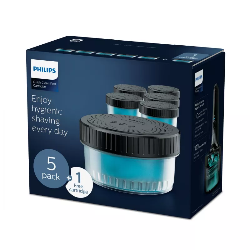 Philips Quick Clean Pod Kārtridžs CC16/50 6 iepakojums elektrisko skuvekļu galviņu tīrīšanai
