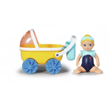BABY born Splish Splash Pram ar Emmas vannas lelli Daudzkrāsains