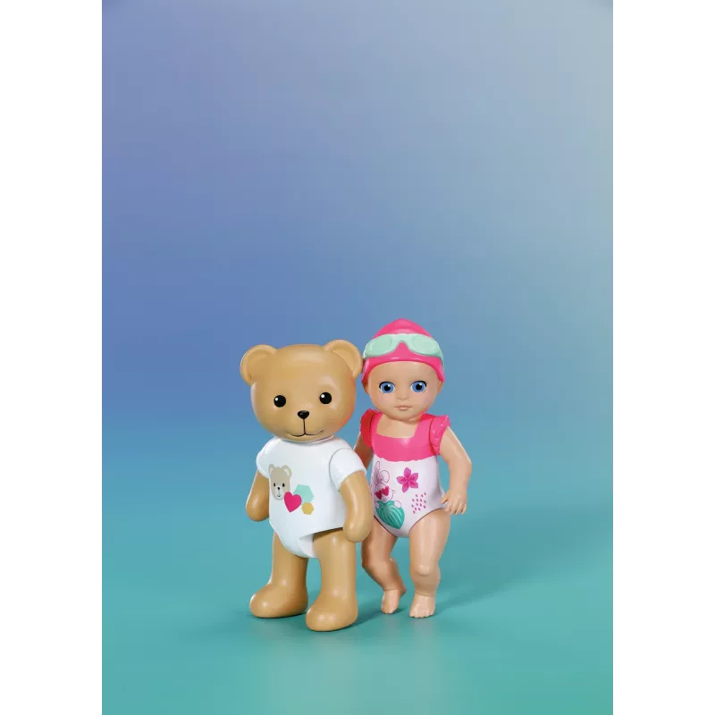 BABY born Splish Splash Teddy – Vannas dzīvnieciņš, daudzkrāsains