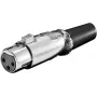 Mikrofona ligzda Goobay XLR sievišķā 3-pin