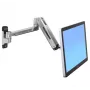 ERGOTRON LX HD Sēdus-stāvus sienas stiprinājums LCD monitora rokai (pulēts alumīnijs)