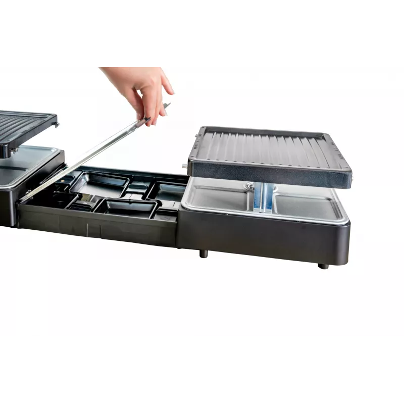 Unold 48755 raclette grils 8 personām 1300 W Melns