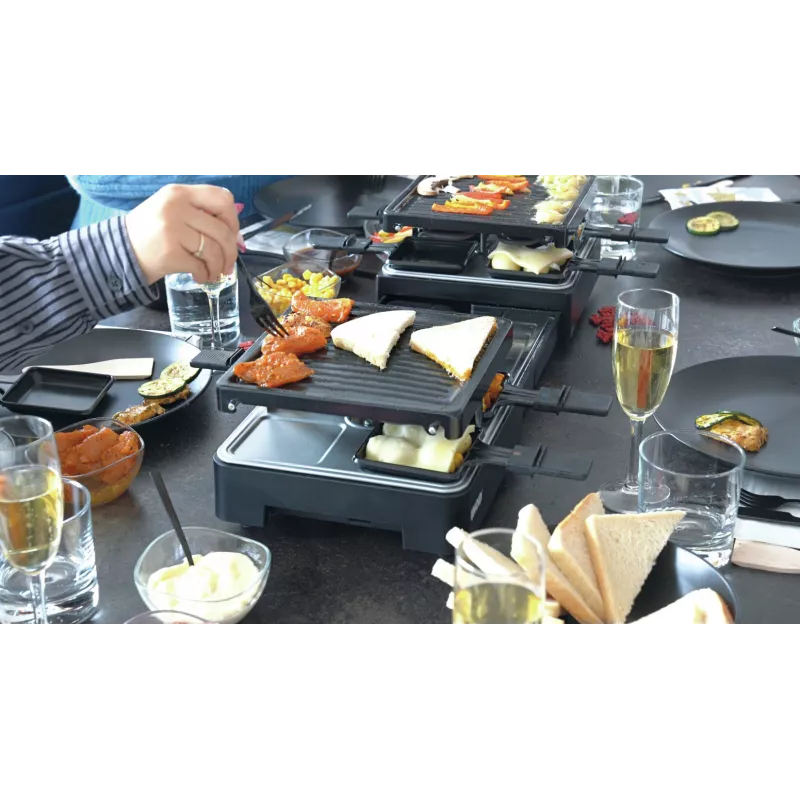 Unold 48755 raclette grils 8 personām 1300 W Melns