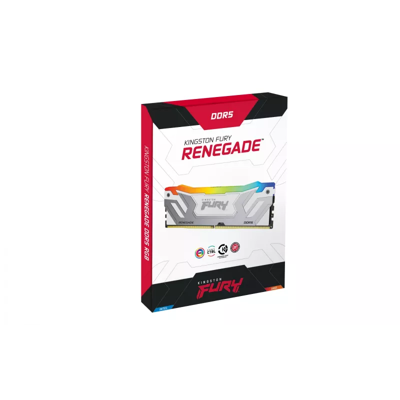 Kingston FURY Renegade RGB White 24GB DDR5 8400MT/s CL40 CUDIMM XMP