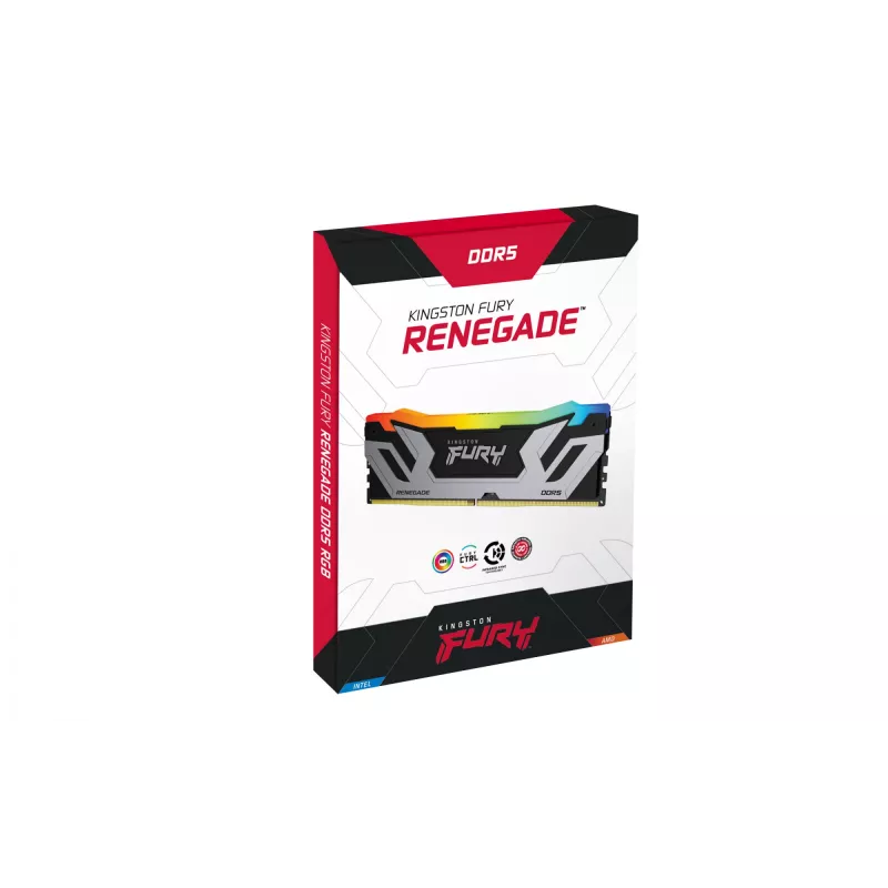 Kingston FURY 24 GB 8400 MT/s DDR5 CL40 CUDIMM Renegade RGB Sudraba XMP