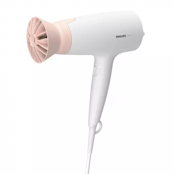Fēns Philips BHD300/00 1600 W, 3 siltuma līmeņi, 3 ātrumi, aukstā poga, rozā/balts, 1,8 m vads