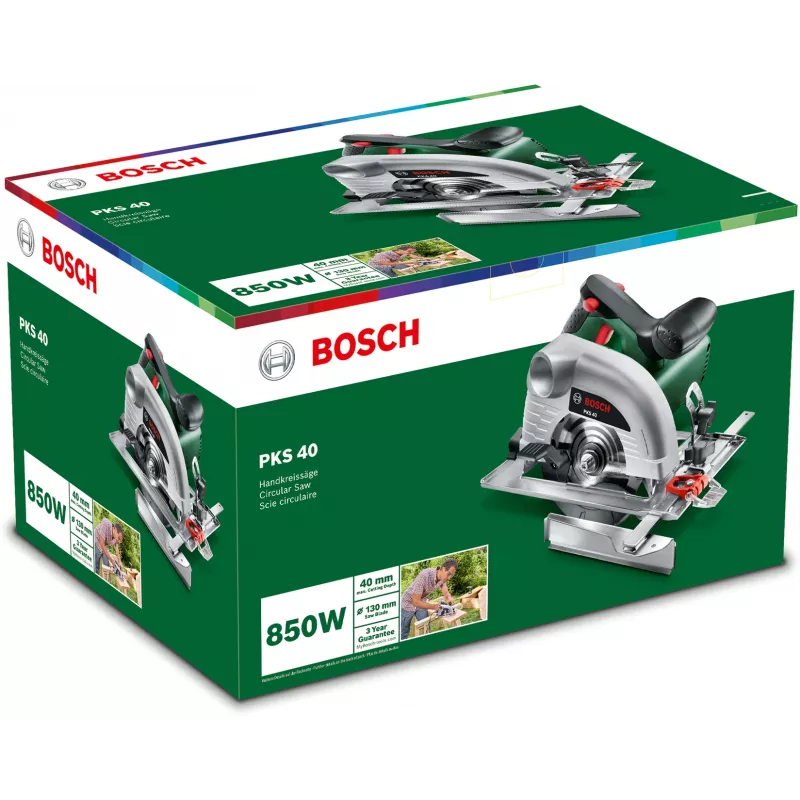 Bosch PKS 40 ripzāģis 13 cm 5300 RPM 850 W