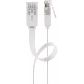 Tīkla kabelis Goobay 93358 1m Cat5e U/UTP RJ-45 Balts
