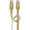 Goobay 95887 Tīkla kabelis Gaiši Brūns 5 m Cat6 U/UTP RJ-45 Zelts