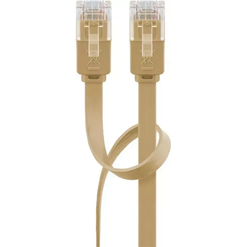 Goobay 95887 Tīkla kabelis Gaiši Brūns 5 m Cat6 U/UTP RJ-45 Zelts