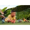 Jurassic World Rebirth Wild Roar Utahraptor dinozauru rotaļlieta, astes vadīts uzbrukums un rēciens