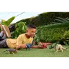 Jurassic World Rebirth Wild Roar Utahraptor dinozauru rotaļlieta, astes vadīts uzbrukums un rēciens