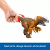 Jurassic World Rebirth Wild Roar Utahraptor dinozauru rotaļlieta, astes vadīts uzbrukums un rēciens