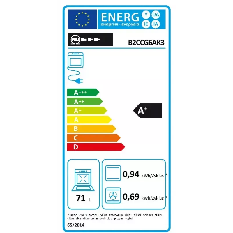 Plīts un cepeškrāsns komplekts NEFF B2CCG6AK3 + T18SDH9L0 — Stikla keramikas 4 zonu plīts, 71 L elektriskā cepeškrāsns, CircoTherm®