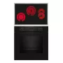 Plīts un cepeškrāsns komplekts NEFF B2CCG6AK3 + T18SDH9L0 — Stikla keramikas 4 zonu plīts, 71 L elektriskā cepeškrāsns, CircoTherm®