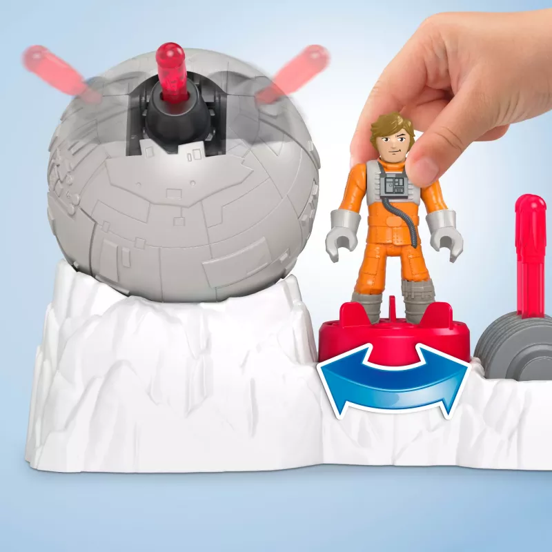 Fisher-Price Imaginext STAR WARS Rebel Bāzes Lielgabals ar Lūku Debesgājēju un 3 Šāviņiem, 5 Daļas