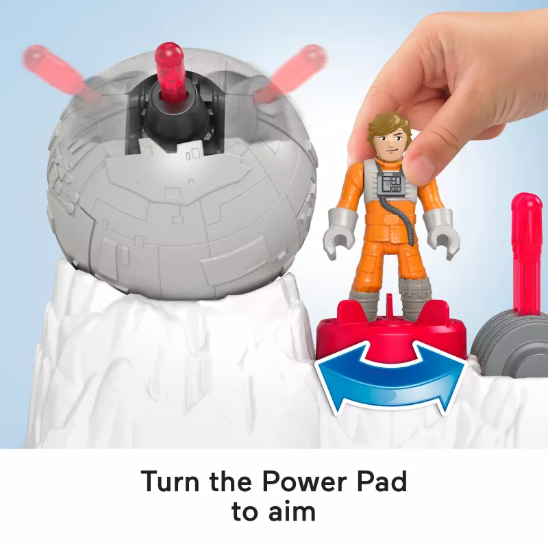 Fisher-Price Imaginext STAR WARS Rebel Bāzes Lielgabals ar Lūku Debesgājēju un 3 Šāviņiem, 5 Daļas