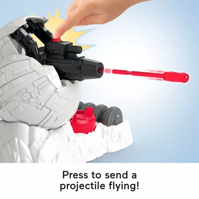 Fisher-Price Imaginext STAR WARS Rebel Bāzes Lielgabals ar Lūku Debesgājēju un 3 Šāviņiem, 5 Daļas