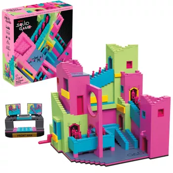 Mattel MEGA Squid Game Kāpņu Būvkomplekts ar Figūriņu (1707 detaļas) kolekcionāriem