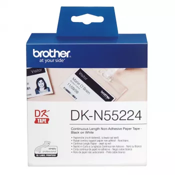 Brother DK-N55224 līmlenta marķēšanai, 54 mm, bezlīmējošs papīrs