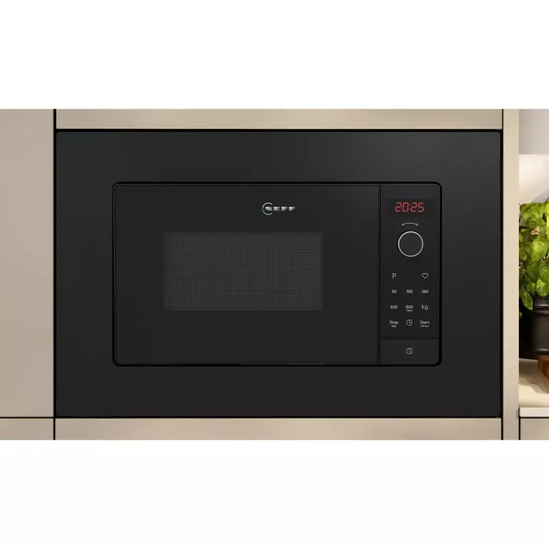 Neff HLAWG26S3 N30 Iebūvējamā mikroviļņu krāsns Melna 20 L 800 W