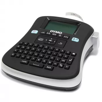 DYMO LabelManager 210D - marķētājs, QWZ/QWERTZ, D1 lentes, termopārnese, 180 x 180 DPI, 12 mm/s, melns/sudrabs