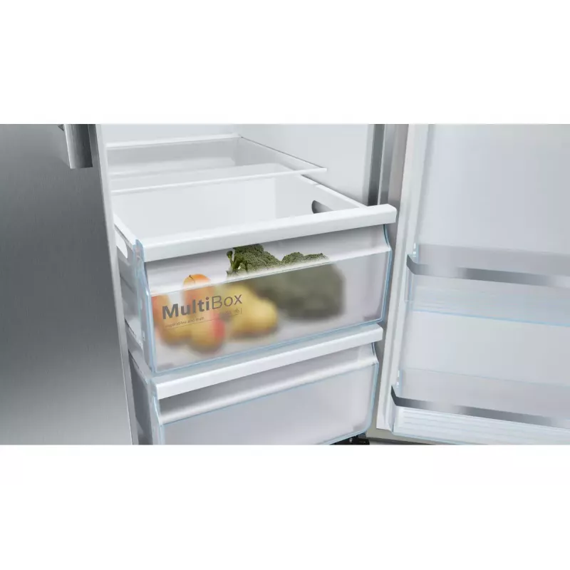 Bosch Serie 6 KAG93AIEP ledusskapis ar saldētavu Side-by-Side 560 L Nerūsējošais tērauds