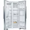 Bosch Serie 6 KAG93AIEP ledusskapis ar saldētavu Side-by-Side 560 L Nerūsējošais tērauds